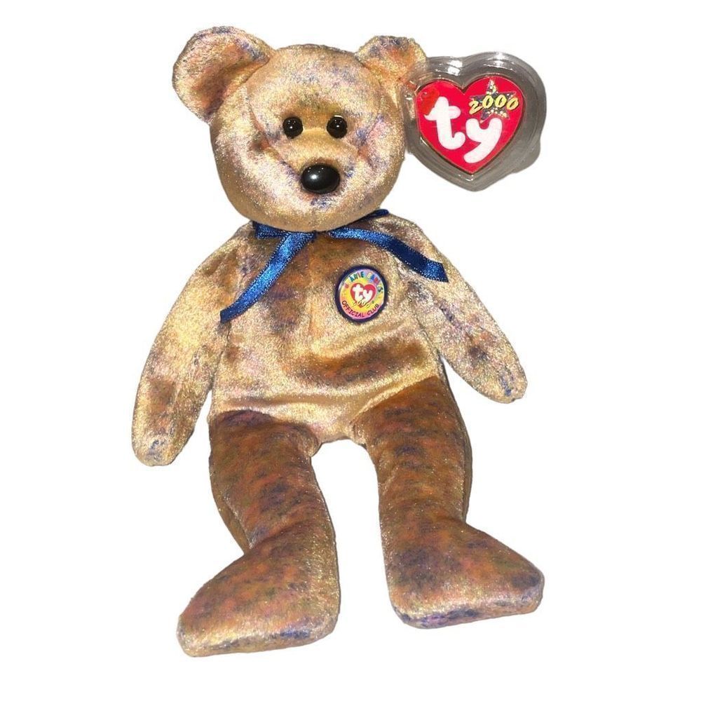 NWT vintage TY Beanie Baby, “Clubby III” 2000 official club bear plush